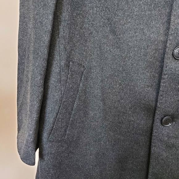 Nordstrom Signature Men's Trim Fit Wool & Cashmere Overcoat - Picture 7 of 10